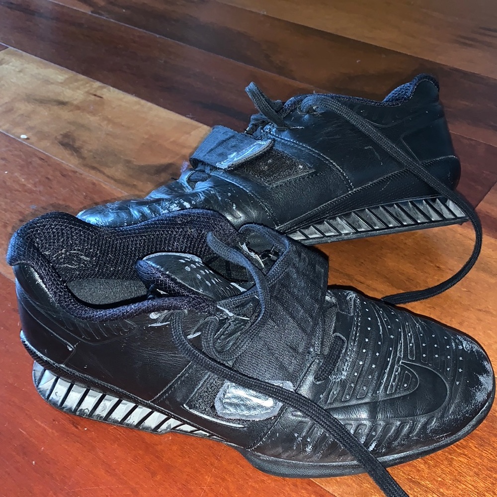 Nike Black Romaleos 3 Training Weightlifting Shoe